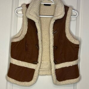 Love Culture Cream Sherpa Vest